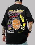 cotton oversize Graphic Printed Half Sleeves T shirt