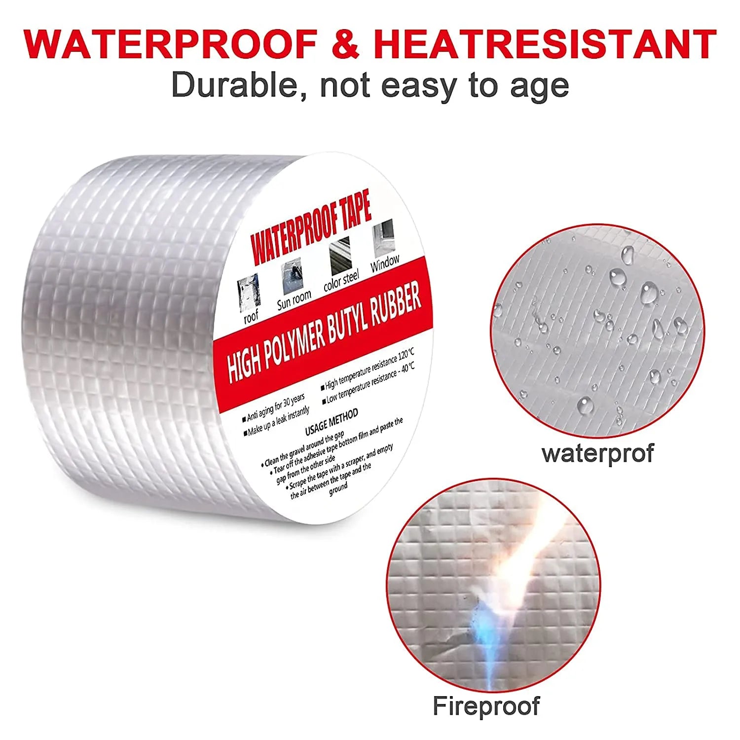 Waterproof Aluminum Foil Tape ( Buy 1 Get 1 Free )🔥🔥